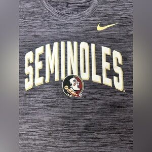 Men’s Nike Seminoles Gray Dri-Fit Athletic T-Shirt Size Large